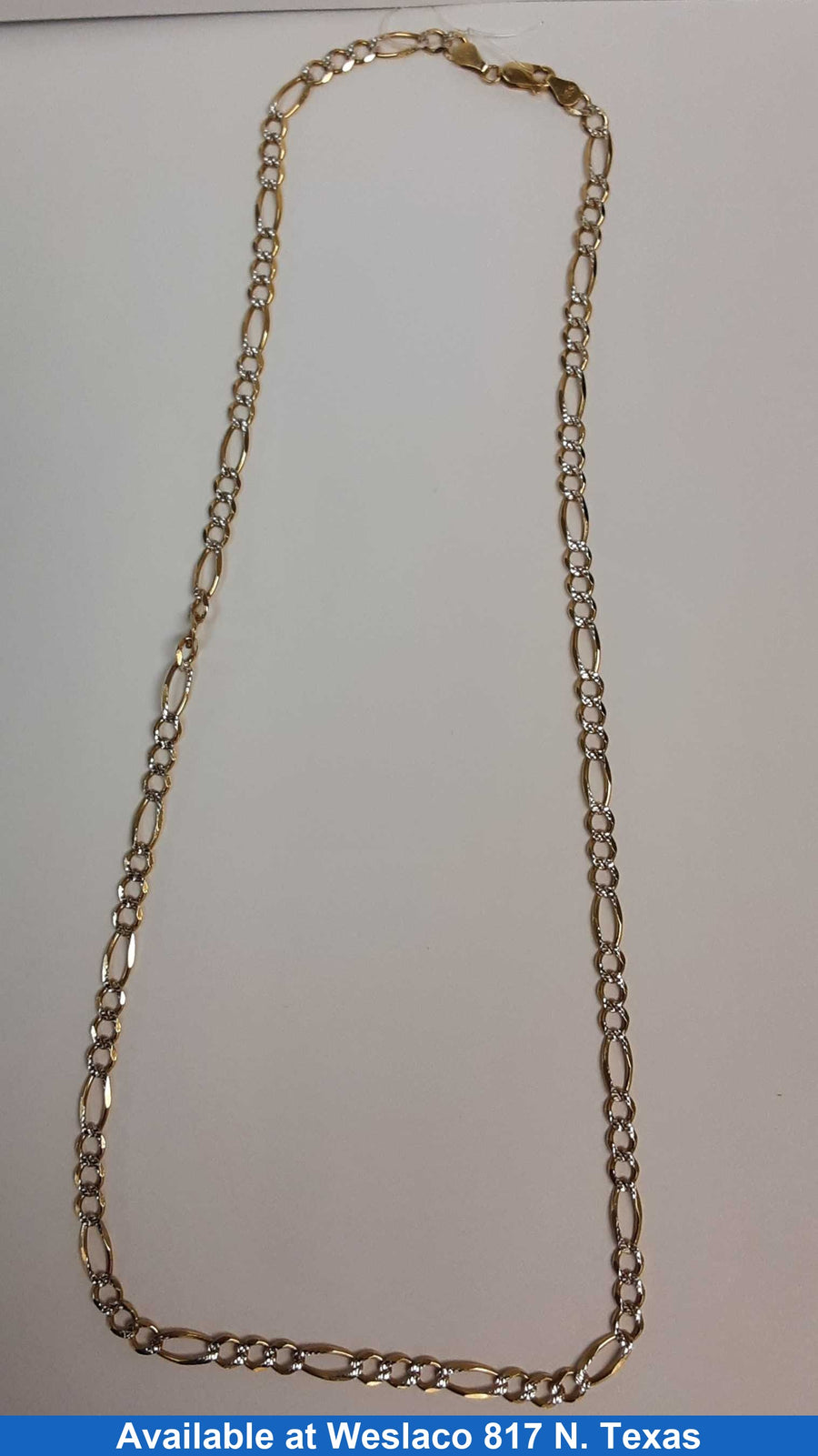 Figaro Chain - Yellow Gold 10k (.417) 15.1 grams 24 inch