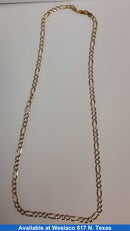 Figaro Chain - Yellow Gold 10k (.417) 15.1 grams 24 inch