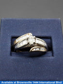 Ring - Engagement Set - Tricolor Gold 14k (.585) 8.5 grams Size 9