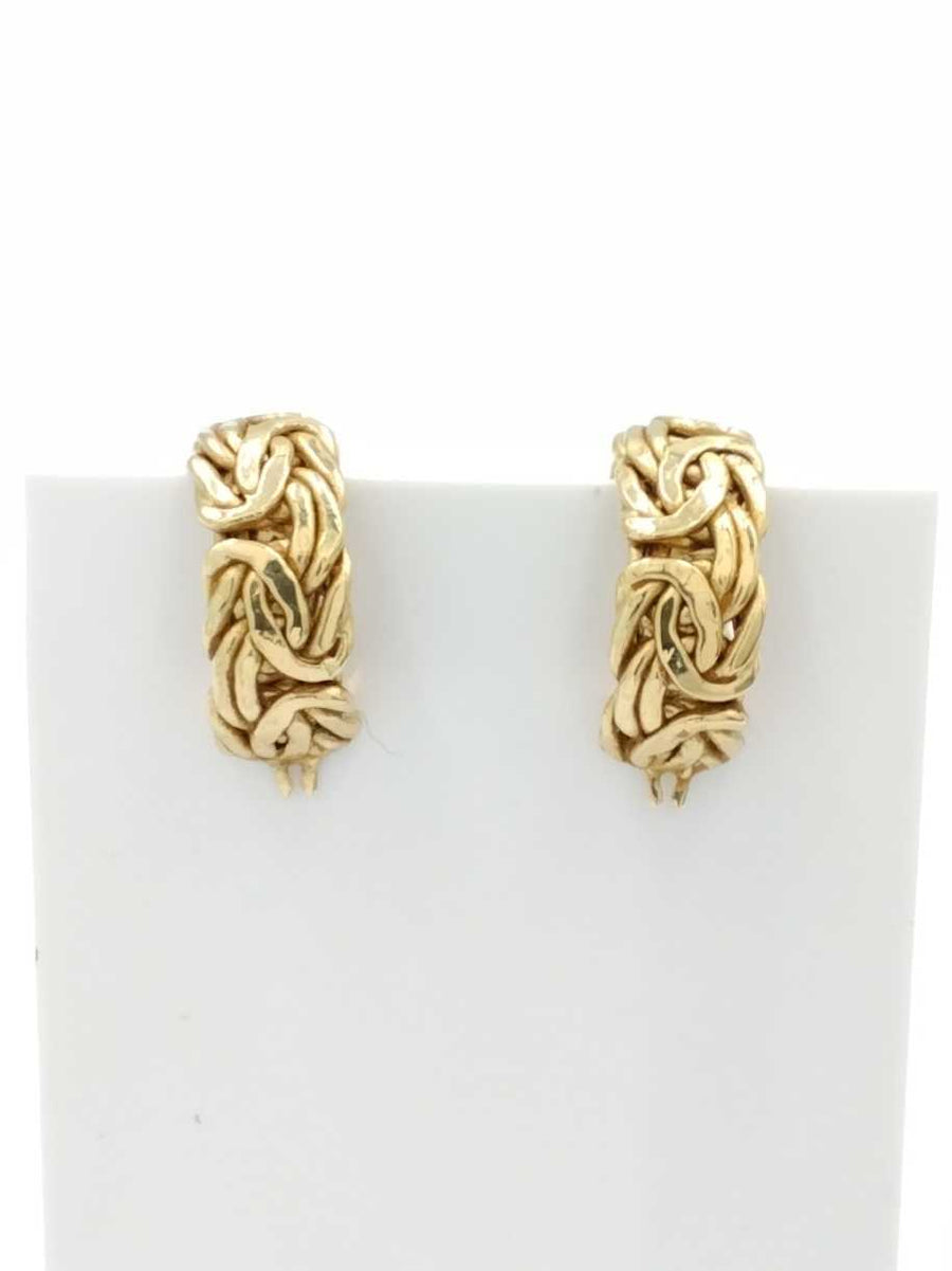 Hoop Earrings - Yellow Gold 10k (.417) 3.6 grams