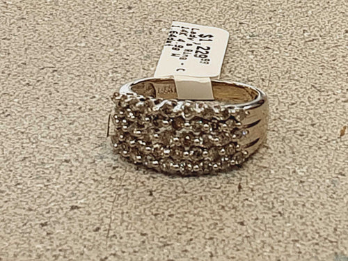 Women's Ring - White Gold 14k (.585) 4.9 grams Size 20