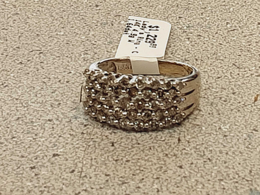 Women's Ring - White Gold 14k (.585) 4.9 grams Size 20