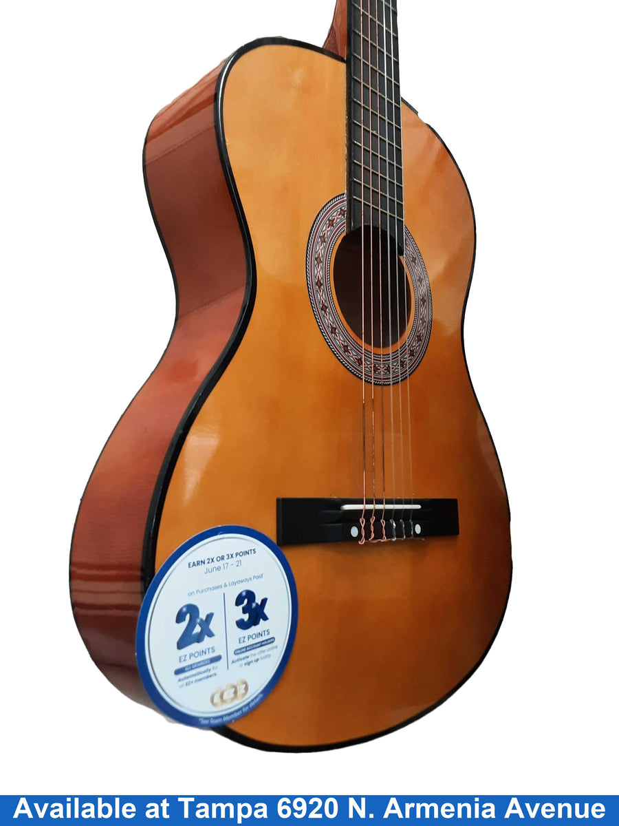 Dhgate 2003 Orange Acoustic Classic Guitar