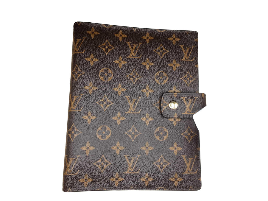 Louis Vuittom Ring Agenda Cover Brown Wallet