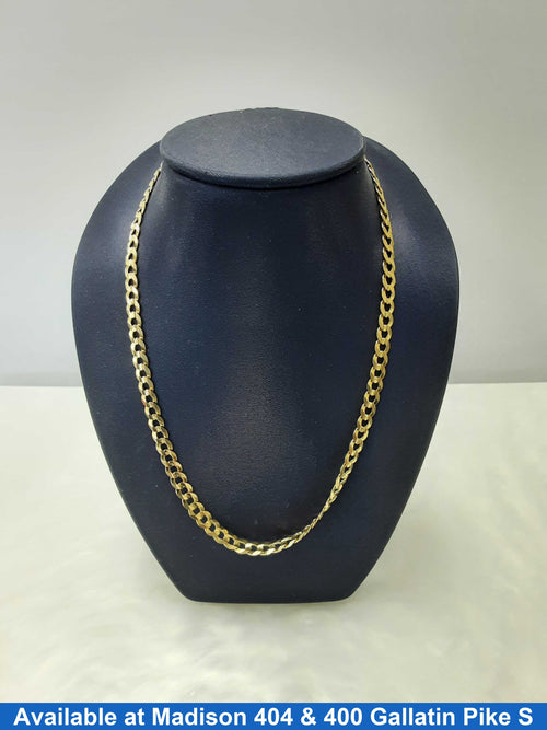 Cuban Link Chain - Yellow Gold 10k (.417) 12.59 grams 24 inch
