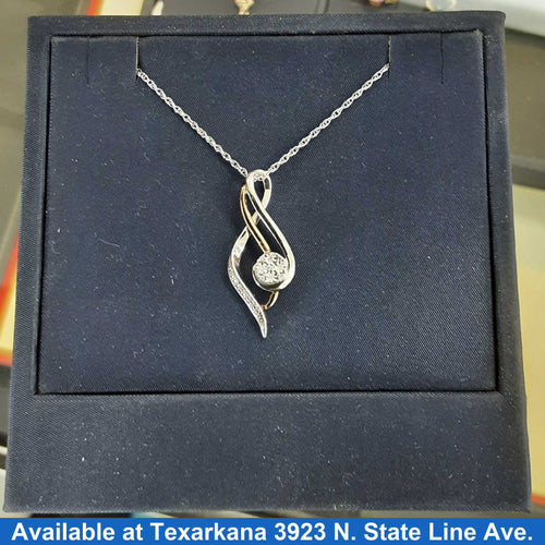 Diamond Pendant - Silver 2.7 grams