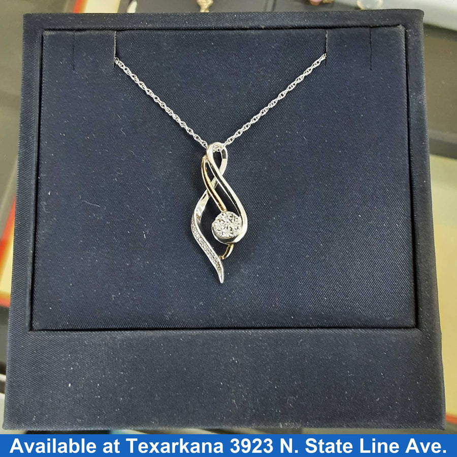 Diamond Pendant - Silver 2.7 grams