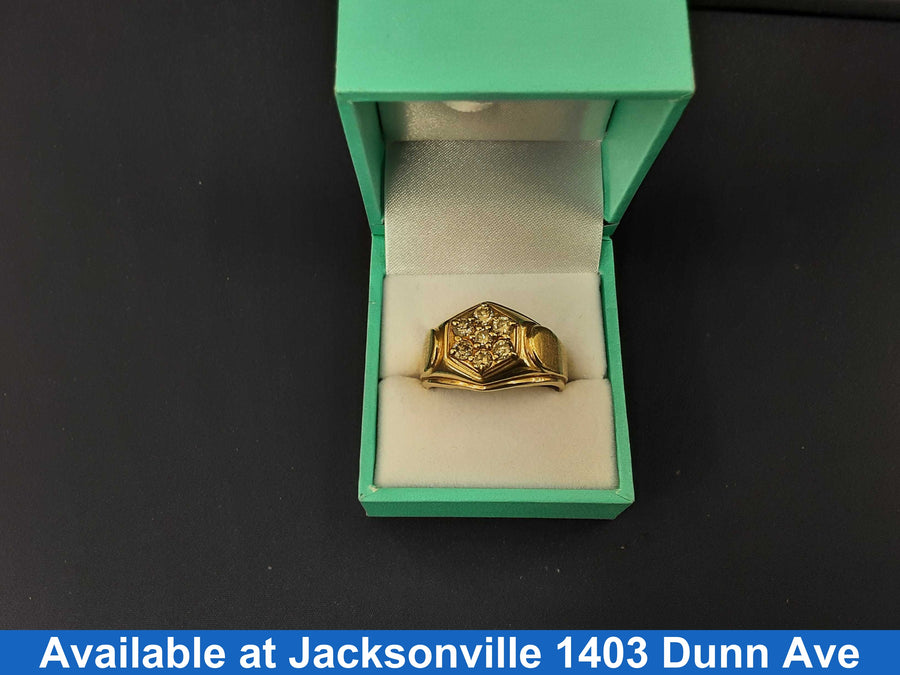 Men's Ring - Yellow Gold 10k (.417) 8.3 grams Size 12