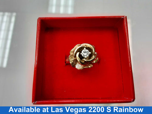 Women's Ring - Yellow Gold 10k (.417) 9.7 grams Size 7.5
