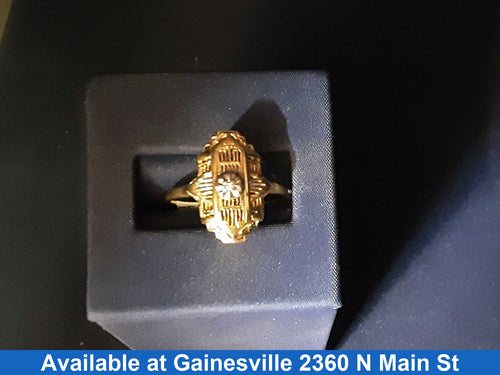 Women's Ring - Yellow Gold 10k (.417) 2.5 grams Size 7.5