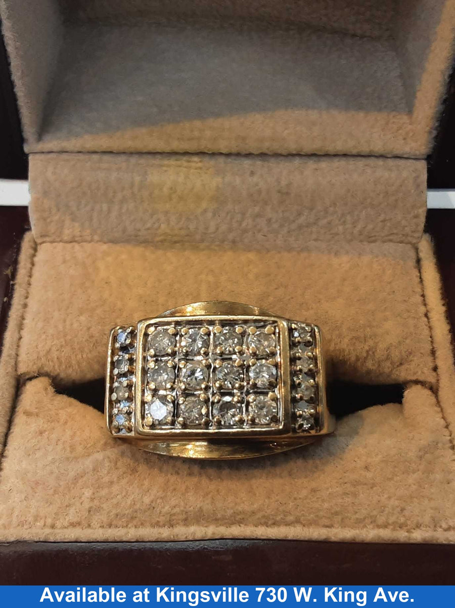 Men's Ring - Yellow Gold 10k (.417) 6.9 grams Size 6.5
