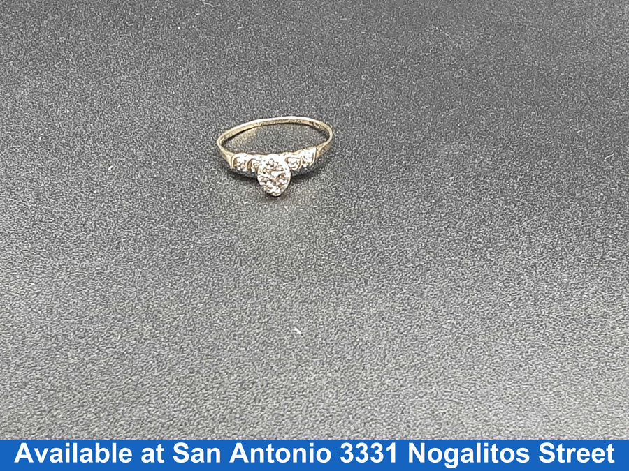 Women's Ring - Yellow Gold 10k (.417) 1.3 grams Size 7.5