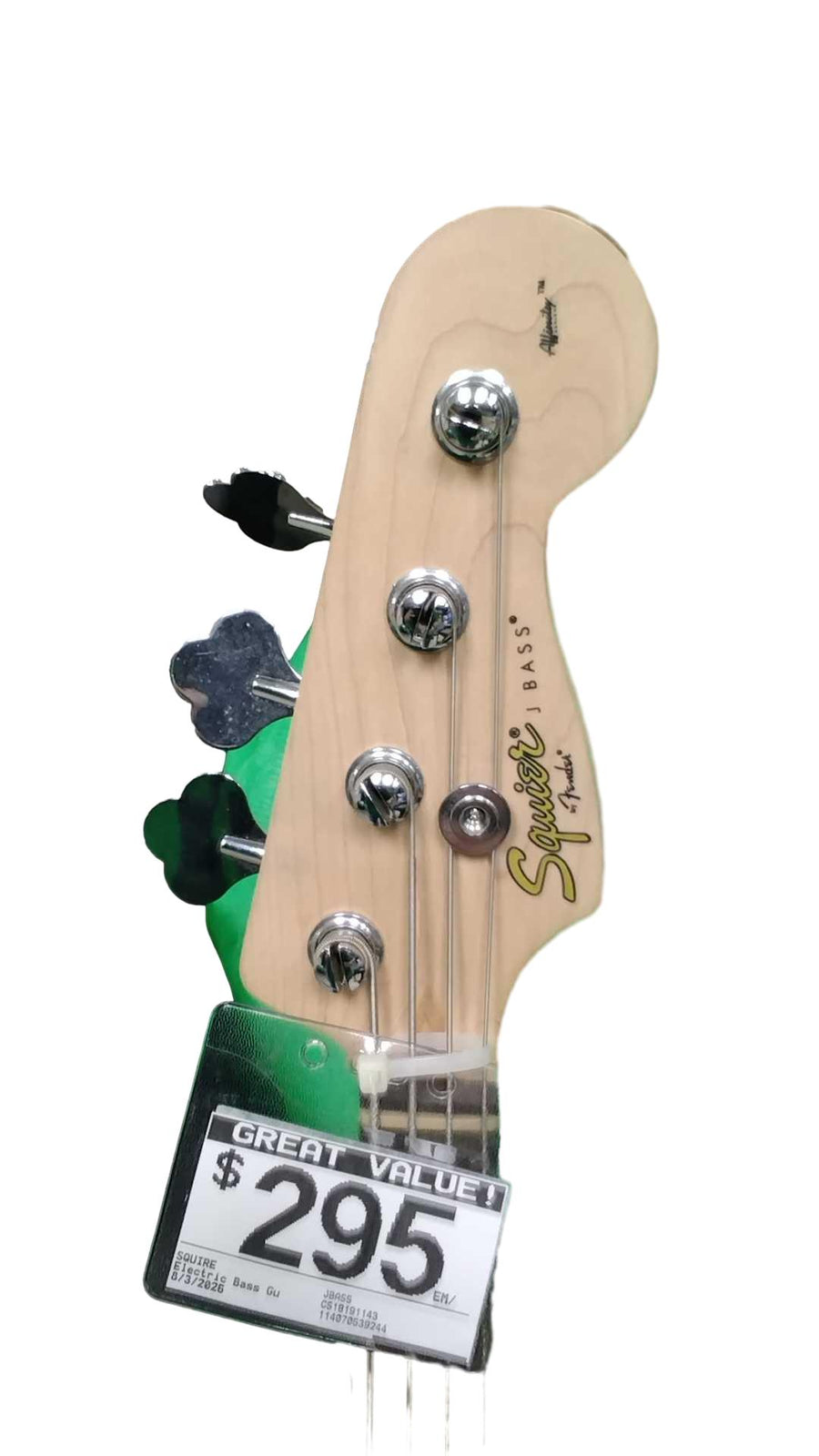 Squire Jbass Black Electric Bass Guitar