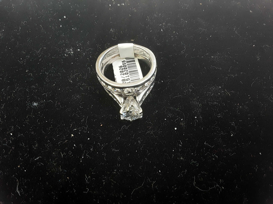 Ring - Engagement Set - White Gold 14k (.585) 7.8 grams Size 5