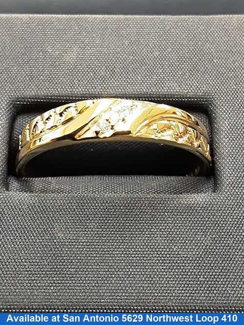 Men's Ring - Yellow Gold 10k (.417) 3.2 grams Size 13.5