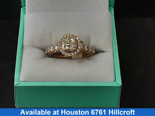 Women's Ring - Solitaire - Rose Gold 18k (.750) 5.1 grams Size 7.5