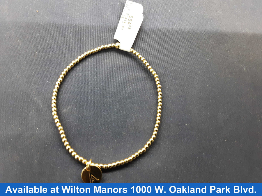 Bead Bracelet - Yellow Gold 10k (.417) 1.3 grams 5 inch