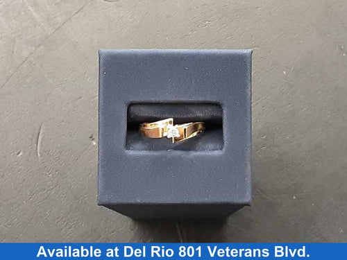 Women's Ring - Solitaire - Yellow Gold 14k (.585) 2.4 grams Size 6