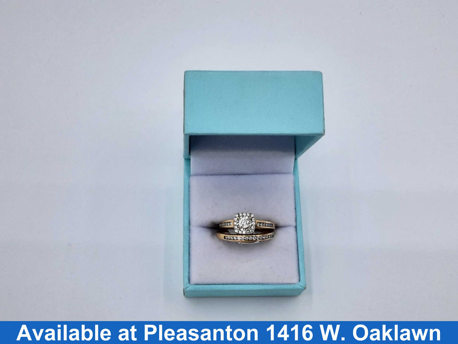 Ring - Engagement Set - Yellow Gold 14k (.585) 5.7 grams Size 8