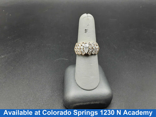 Ring - Wedding Set - Yellow Gold 14k (.585) 8.2 grams Size 7