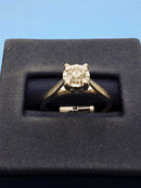 Ring - Engagement Set - White Gold 10k (.417) 2.6 grams Size 7.5