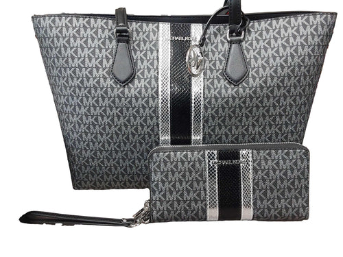 Michael Kors Sheila Lounge Set Black Purse / Handbag