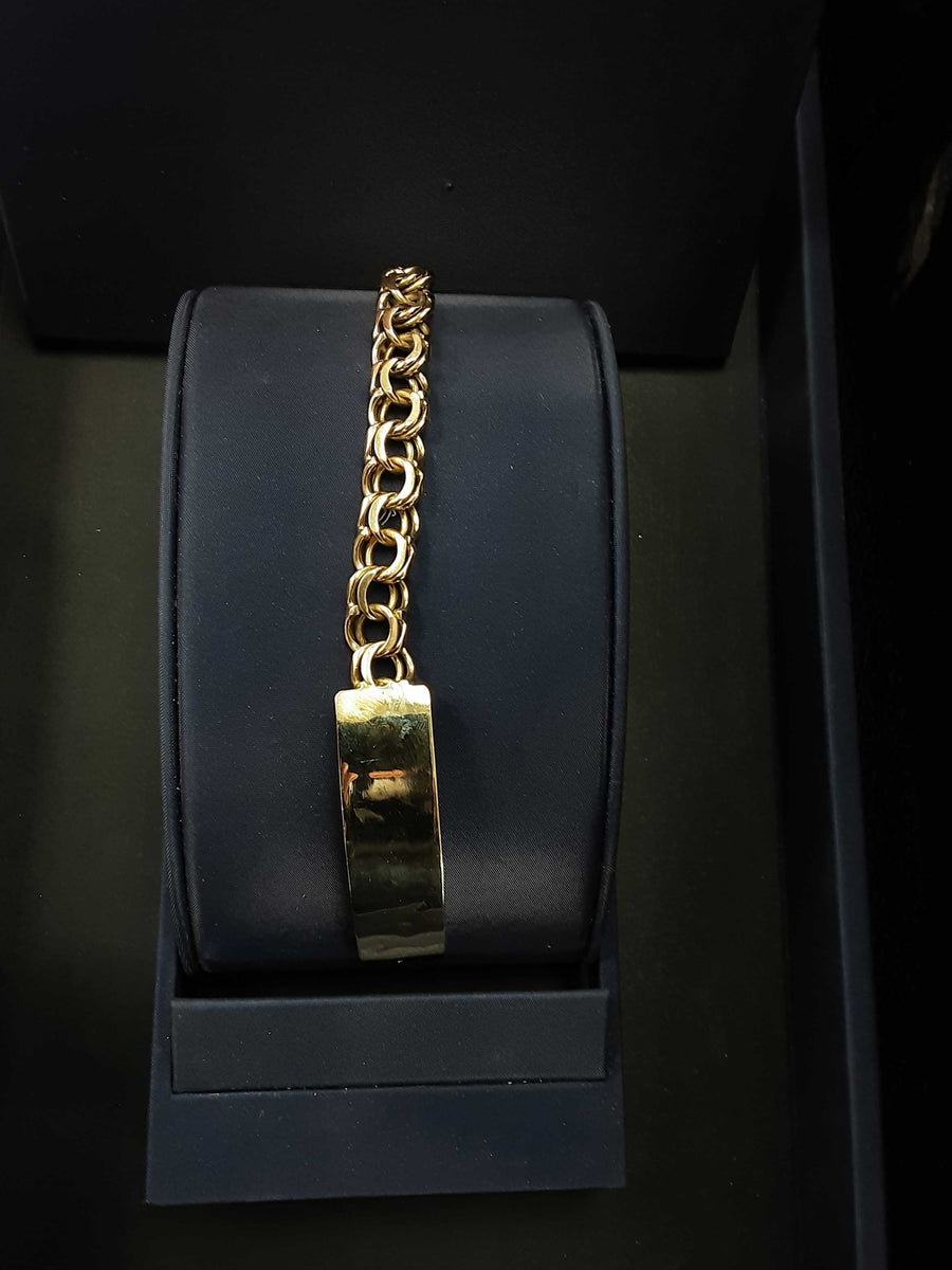 ID Bracelet - Yellow Gold 10k (.417) 34 grams 8 inch