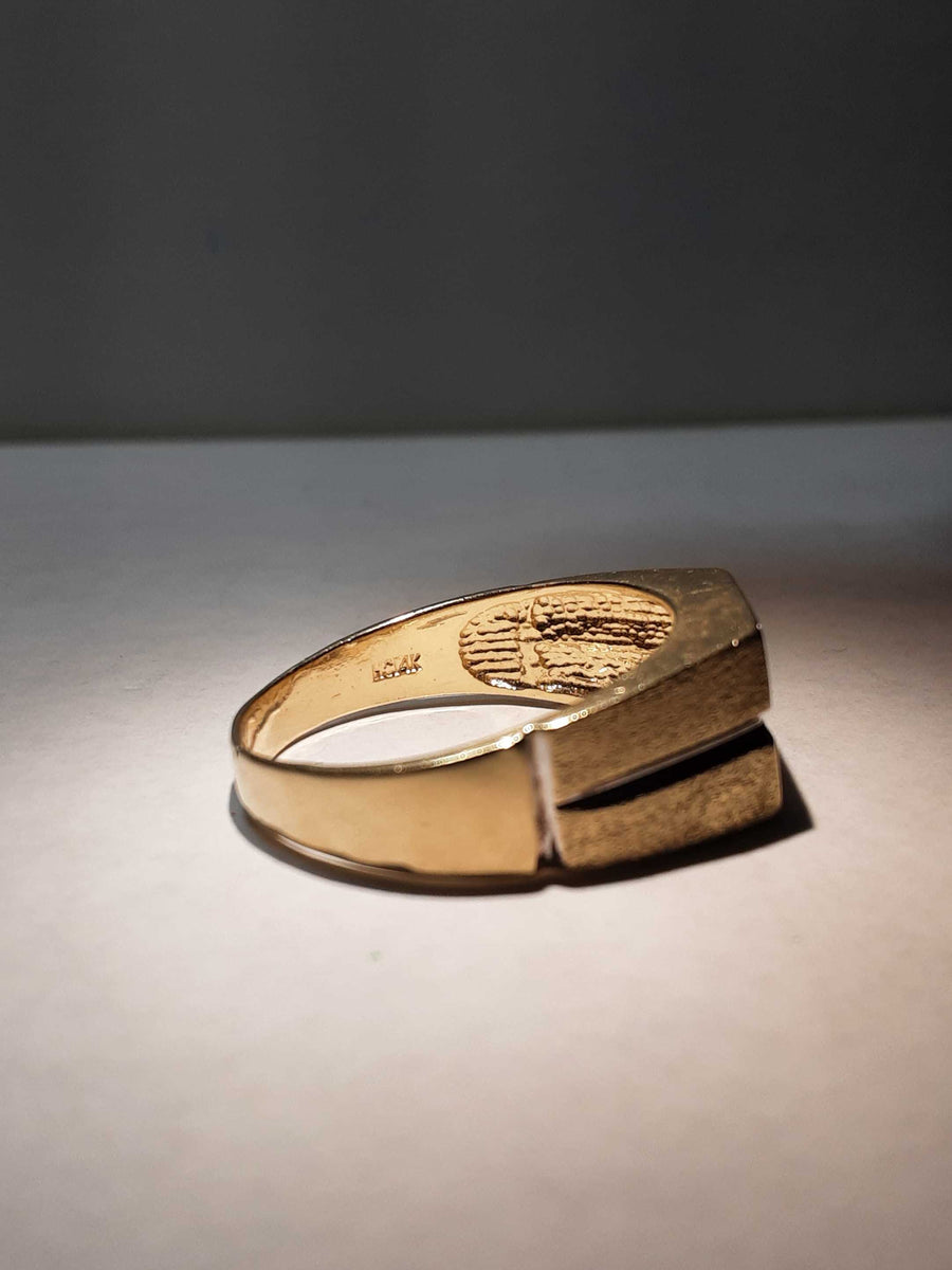 Men's Ring - Yellow Gold 14k (.585) 7 grams Size 12.5