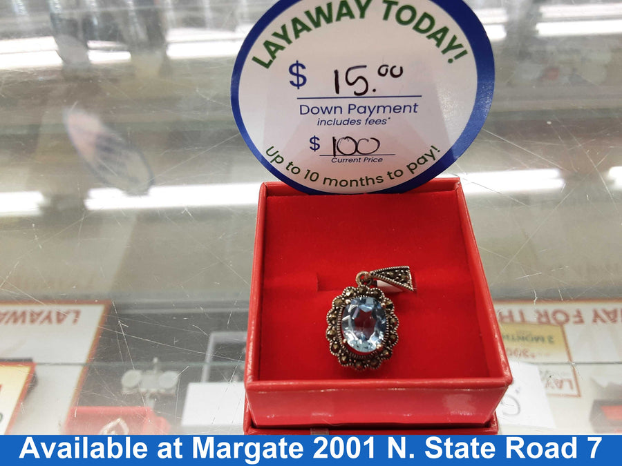Diamond Pendant - Silver 3 grams