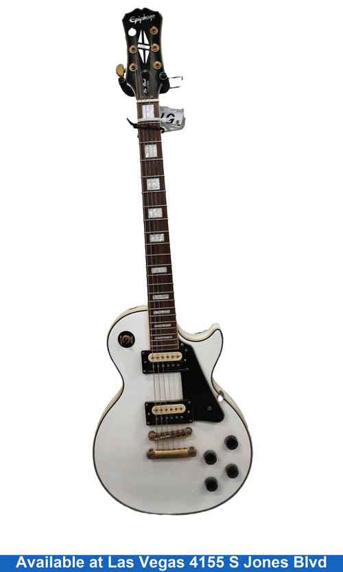 Epiphone Les Paul Custom White Electric Classic Guitar