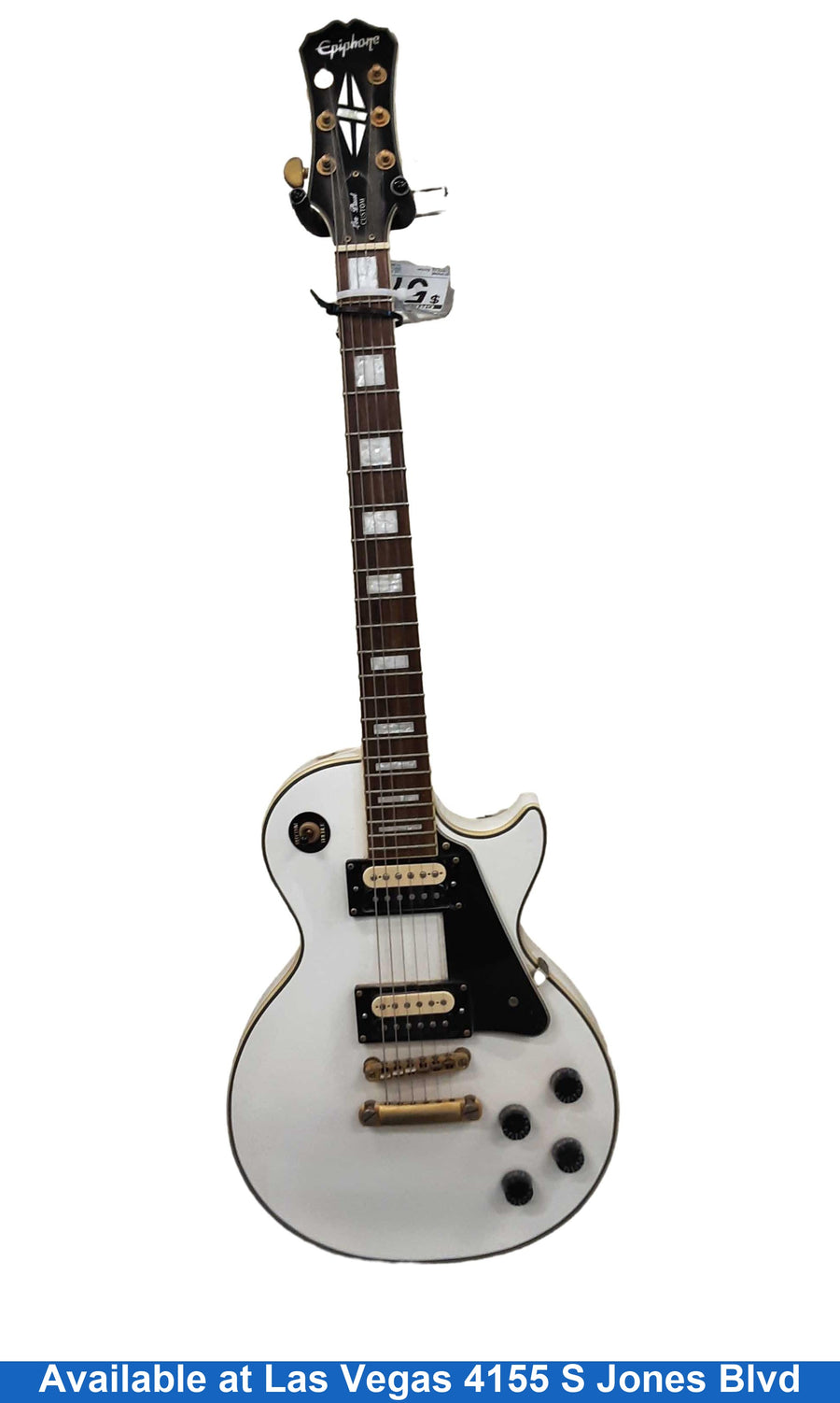 Epiphone Les Paul Custom White Electric Classic Guitar