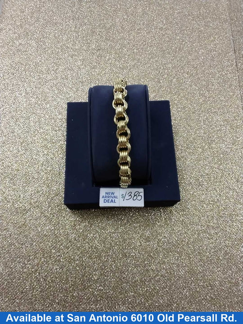 Box Bracelet - Yellow Gold 10k (.417) 13.2 grams 8 inch