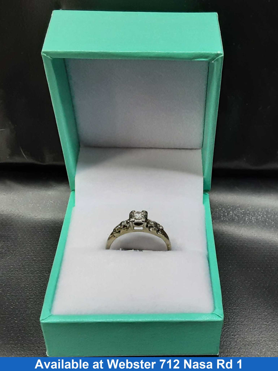 Women's Ring - Anniversary - White Gold 10k (.417) 1.7 grams Size 6