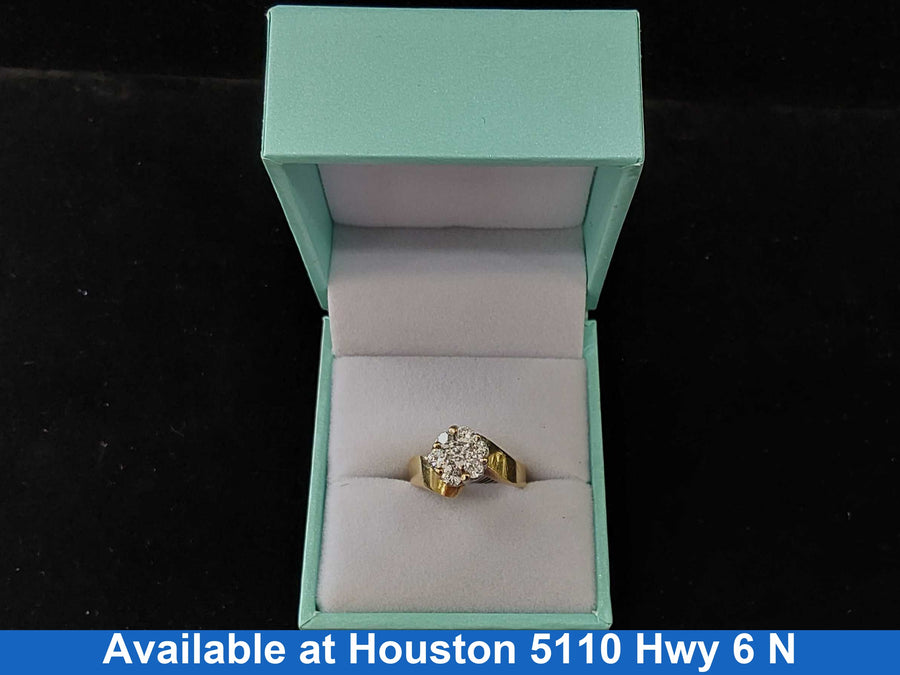 Women's Ring - Yellow Gold 10k (.417) 4.7 grams Size 5