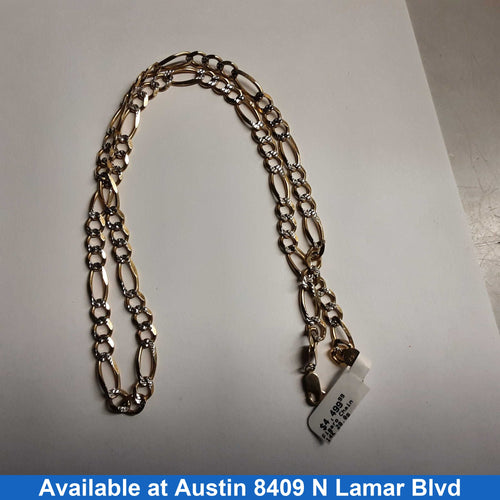 Figaro Chain - Yellow Gold 14k (.585) 28.8 grams 28 inch