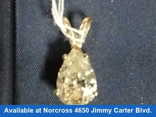 Diamond Pendant - Yellow Gold 14k (.585) 1.3 grams