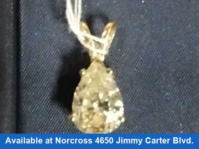 Diamond Pendant - Yellow Gold 14k (.585) 1.3 grams