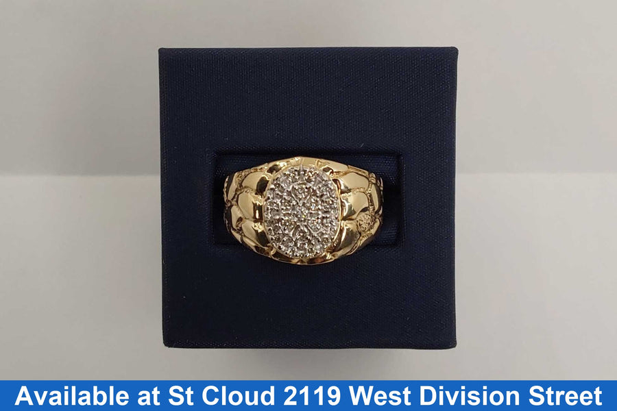 Men's Ring - Yellow Gold 10k (.417) 5.52 grams Size 8