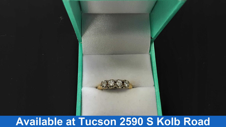 Women's Ring - Yellow Gold 14k (.585) 3.3 grams Size 20