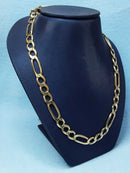 Figaro Chain - Yellow Gold 10k (.417) 31.5 grams 24 inch
