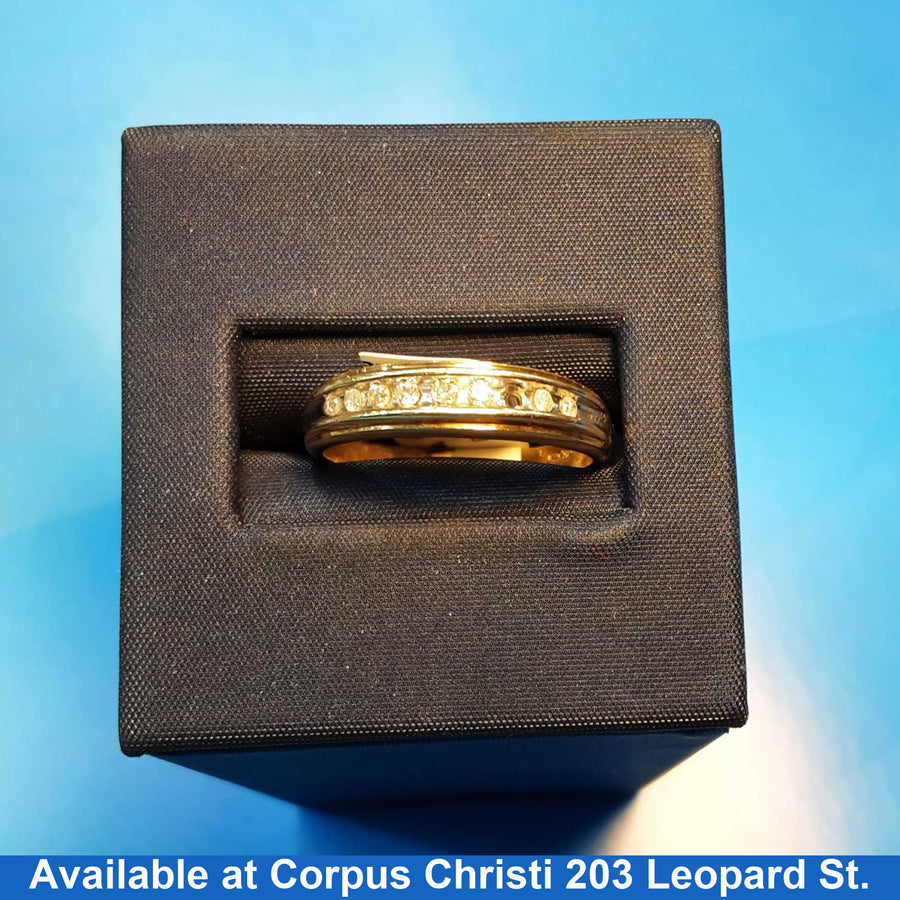 Ring - Wedding Band - Yellow Gold 10k (.417) 2.9 grams Size 7