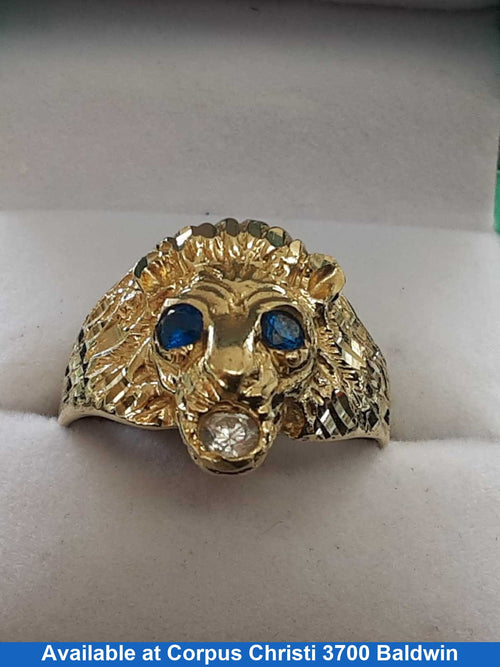 Men's Ring - Yellow Gold 14k (.585) 5.8 grams Size 11