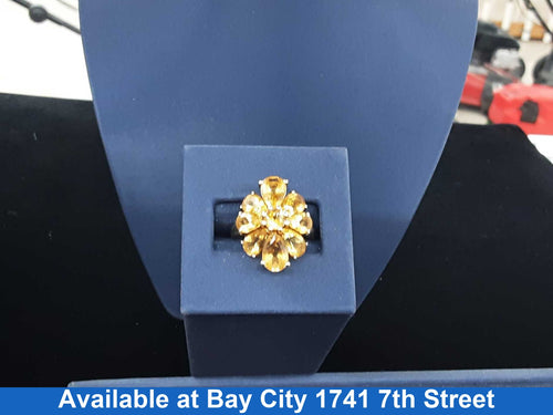 Women's Ring - Yellow Gold 10k (.417) 4.8 grams Size 9