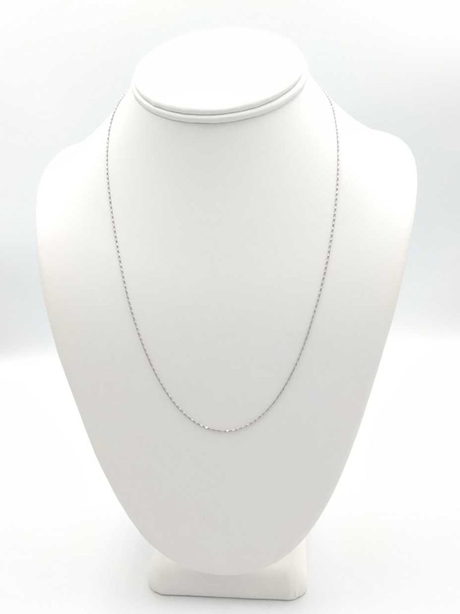 Herringbone Chain - White Gold 14k (.585) 2.7 grams 20 inch