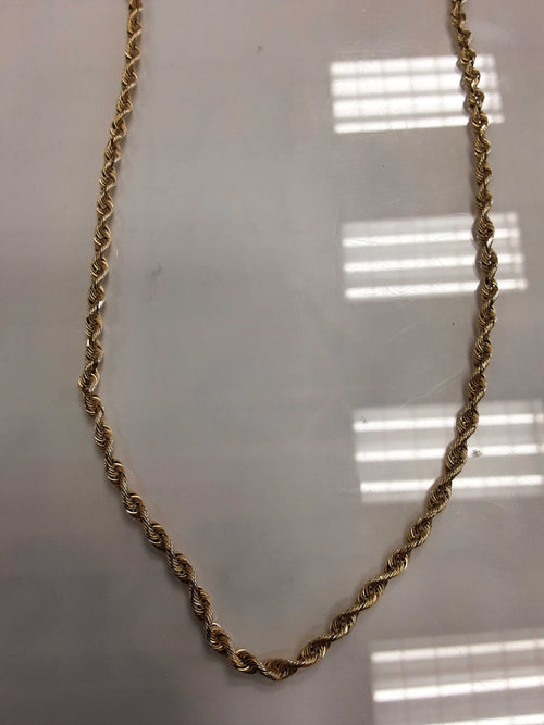 Rope Chain - Yellow Gold 14k (.585) 17.5 grams 17 inch