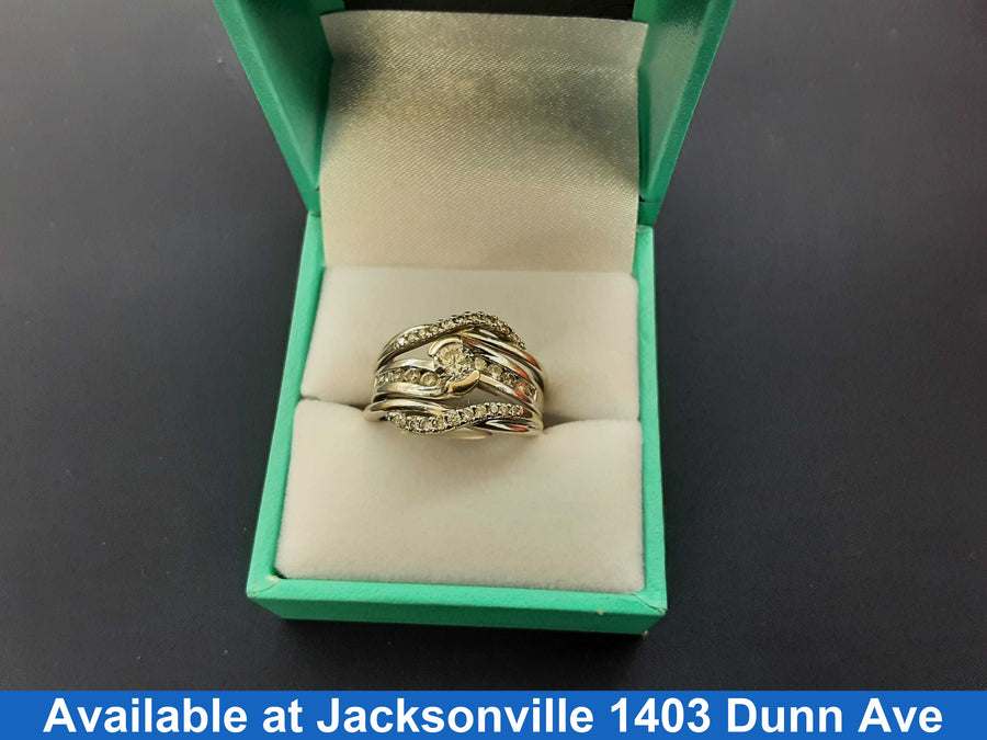Women's Ring - White Gold 14k (.585) 8.3 grams Size 7
