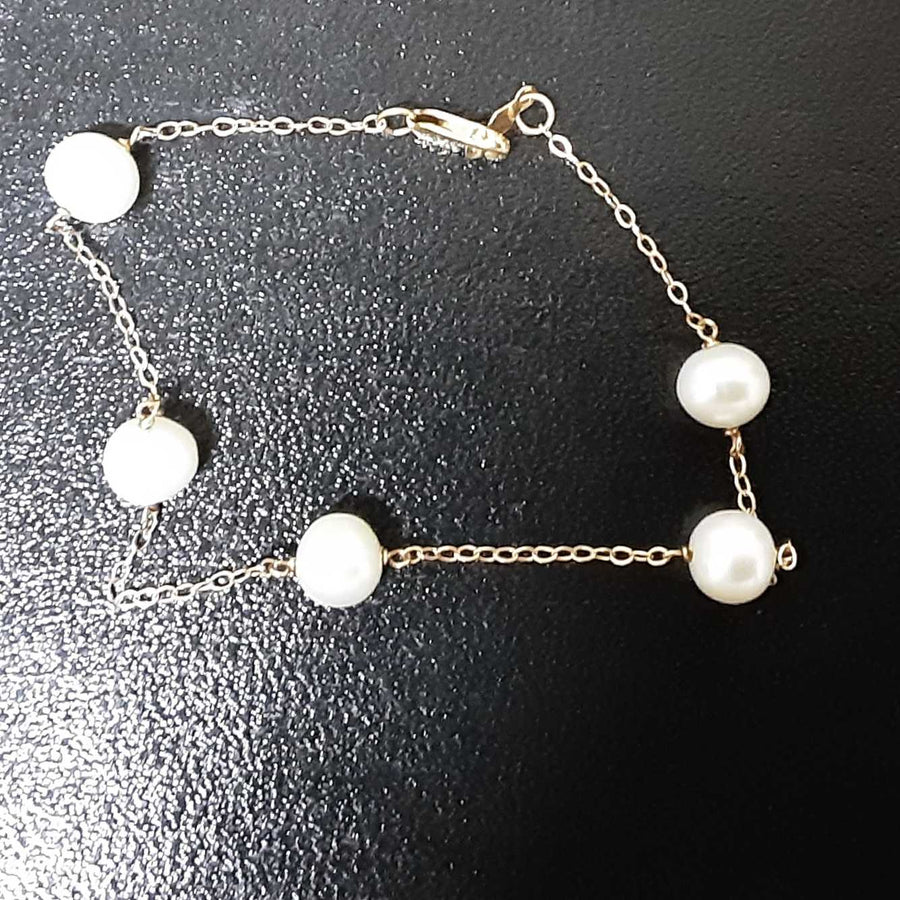 Bead Bracelet - Yellow Gold 14k (.585) 2.7 grams 8 inch