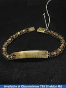 ID Bracelet - Tricolor Gold 10k (.417) 10.6 grams 7 inch