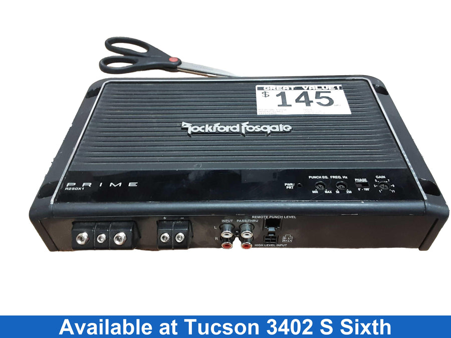 Rockford Fosga R250x1 Black Car Audio System