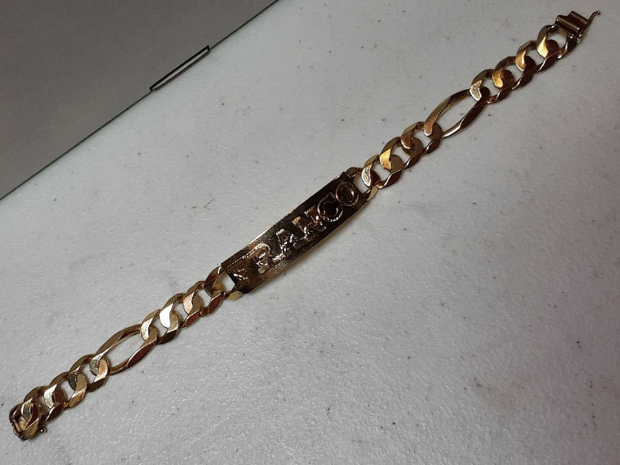 ID Bracelet - Yellow Gold 14k (.585) 37 grams 8 inch